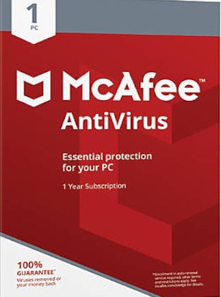 McAfee AntiVirus Plus PC, Android, Mac, iOS Unlimited Device 1 Year