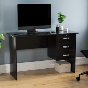 Black Desk with 3 draws